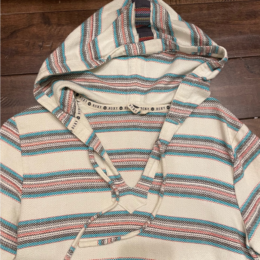 ROXY- Waves and Raves Hooded Pullover Sweatshirt